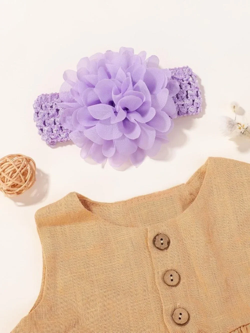 18pcs Baby Girls Soft Stretchy Headbands with Chiffon Flowers - Cute Hair